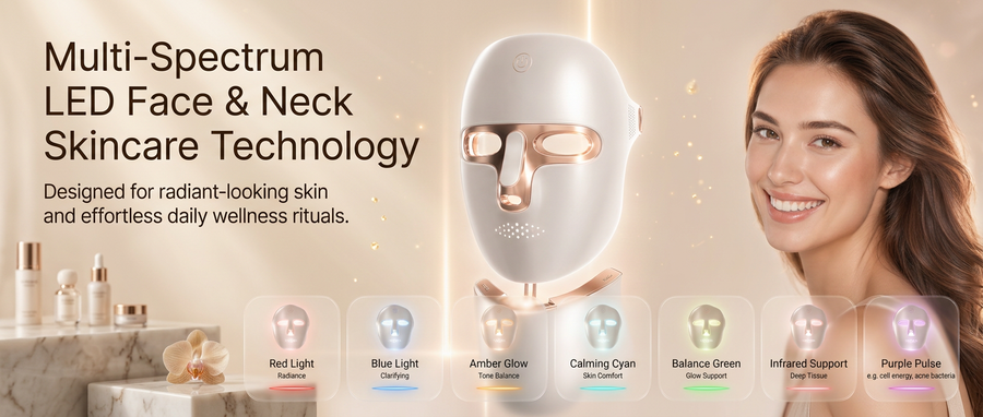 Red Light Therapy Mask for Face and Neck: The Complete Guide to 7-Color LED Light Therapy