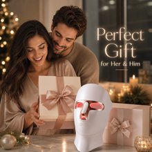 Cordless red light therapy mask for facial skincare routines