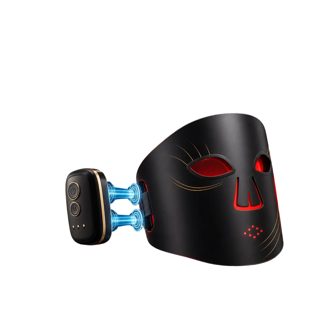 Professional-style LED light therapy device designed for home skincare