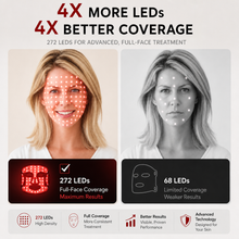 GLOW wireless red light therapy mask with cordless rechargeable design