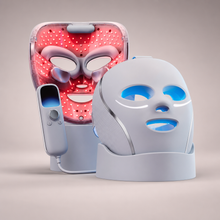 Infrared LED facial therapy mask for daily skincare and radiance support