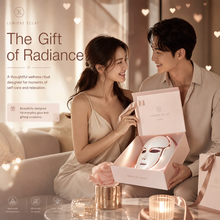 LED face mask gift packaging for skincare and wellness occasions