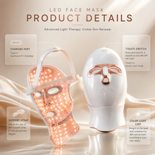 LED face mask skincare device displayed as a premium gift set for men and women