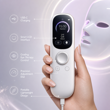 LED skincare mask system with USB-C charging accessories and smart controls