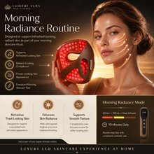 Red light therapy skincare routine for refreshed-looking skin