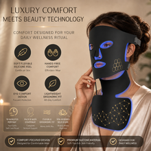 Portable rechargeable red light therapy mask for home and travel use