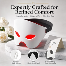 Red light eyes therapy device designed for under-eye care and relaxation