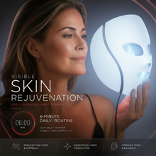 Red light therapy facial mask for skin rejuvenation and smoother-looking skin