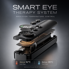 Smart eye therapy temperature controller with digital display and USB charging