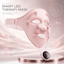 Smart LED therapy face mask with lightweight ergonomic silicone design