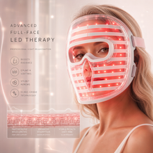 LED light therapy before and after skin texture improvement comparison